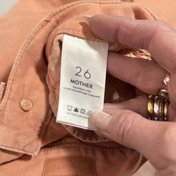 MOTHER The Insider Ankle Fray in Chalk it Up Size 26 - Picture 10 of 12